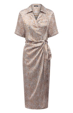 Женское шелковое платье KITON бежевого цвета по цене 155000 руб., арт. D51362K09T89 | Фото 1 Женское шелковое платье KITON бежевого цвета, арт. D51362K09T89 | Фото 1