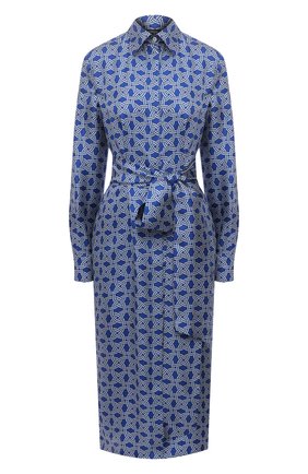 Женское шелковое платье KITON синего цвета по цене 187000 руб., арт. D50348H07723 | Фото 1 Женское шелковое платье KITON синего цвета, арт. D50348H07723 | Фото 1