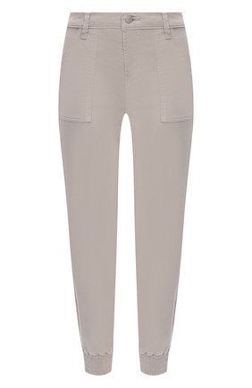 Женские хлопковые джоггеры J BRAND серого цвета по цене 25200 руб., арт. JB002784 | Фото 1 Женские хлопковые джоггеры J BRAND серого цвета, арт. JB002784 | Фото 1
