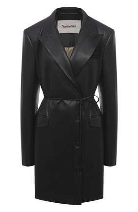 Женский жакет из экокожи NANUSHKA черного цвета по цене 83250 руб., арт. REMI_BLACK_VEGAN LEATHER | Фото 1 Женский жакет из экокожи NANUSHKA черного цвета, арт. REMI_BLACK_VEGAN LEATHER | Фото 1