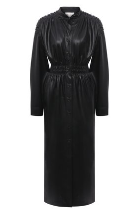 Женское платье из экокожи NANUSHKA черного цвета по цене 65400 руб., арт. JAYCE_BLACK_VEGAN LEATHER RUCHED | Фото 1 Женское платье из экокожи NANUSHKA черного цвета, арт. JAYCE_BLACK_VEGAN LEATHER RUCHED | Фото 1