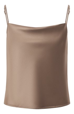 Женский топ NANUSHKA темно-бежевого цвета по цене 27750 руб., арт. ABBY_SANDST0NE_SLIP SATIN | Фото 1 Женский топ NANUSHKA темно-бежевого цвета, арт. ABBY_SANDST0NE_SLIP SATIN | Фото 1