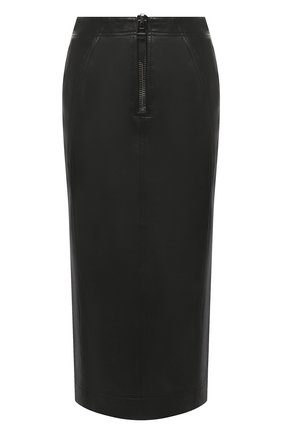 Женская кожаная юбка TOM FORD черного цвета по цене 314000 руб., арт. GCL817-LEX228 | Фото 1 Женская кожаная юбка TOM FORD черного цвета, арт. GCL817-LEX228 | Фото 1 (Длина Ж (юбки, платья, шорты): Миди; Материал подклада: Шелк; Женское Кросс-КТ: Юбка-одежда; Стили: Гламурный; Материал внешний: Натуральная кожа)