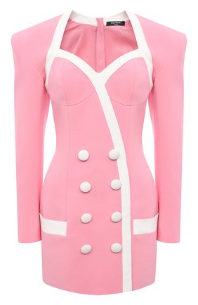 Женское платье из вискозы BALMAIN розового цвета по цене 372500 руб., арт. VF16212/V089 | Фото 1 Женское платье из вискозы BALMAIN розового цвета, арт. VF16212/V089 | Фото 1