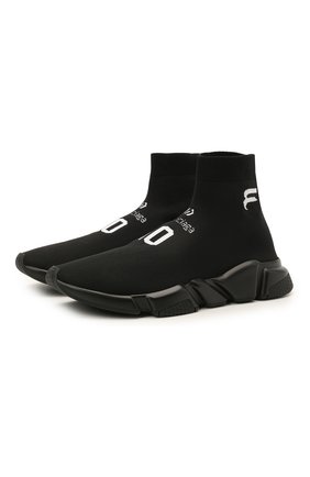 Мужские текстильные кроссовки speed BALENCIAGA черного цвета по цене 87100 руб., арт. 645734/W2DBU | Фото 1 Мужские текстильные кроссовки speed BALENCIAGA черного цвета, арт. 645734/W2DBU | Фото 1