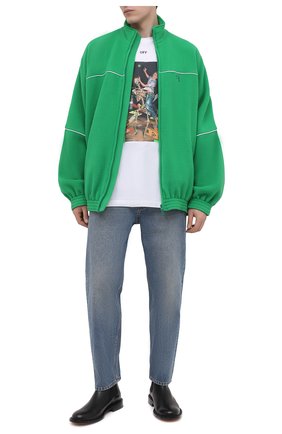 Мужской бомбер BALENCIAGA зеленого цвета по цене 133500 руб., арт. 642337/TJQ32 | Фото 2 Мужской бомбер BALENCIAGA зеленого цвета, арт. 642337/TJQ32 | Фото 2