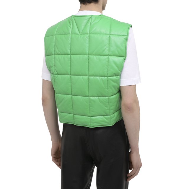 фото Кожаный жилет bottega veneta