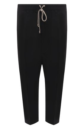 Мужские хлопковые брюки RICK OWENS черного цвета по цене 48950 руб., арт. RU21S6381/P | Фото 1 Мужские хлопковые брюки RICK OWENS черного цвета, арт. RU21S6381/P | Фото 1
