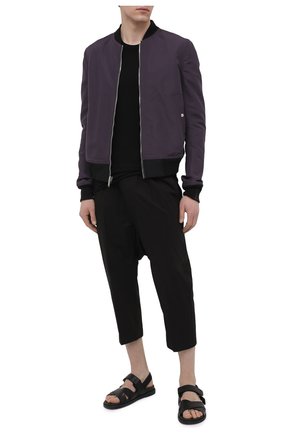 Мужские хлопковые брюки RICK OWENS черного цвета по цене 48950 руб., арт. RU21S6381/P | Фото 2 Мужские хлопковые брюки RICK OWENS черного цвета, арт. RU21S6381/P | Фото 2