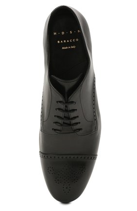 Мужские кожаные дерби H`D`S`N BARACCO черного цвета, арт. 71200.0* | Фото 5 (Материал внешний: Кожа; Длина стельки: 32, 30,2, 27,2, 30,5, 28, 28,7; Мужское Кросс-КТ: Броги-обувь; Материал внутренний: Натуральная кожа; Стили: Классический; ширина носка стельки: 9, 9,3, 9,5, 8,5, 9,4, 9,7; высота каблука: 2, 1,9; толщина подошвы: 0,5)