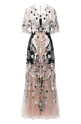 Женское платье с пайетками VALENTINO бежевого цвета по цене 1595000 руб., арт. VB3VD7621ED | Фото 1 Женское платье с пайетками VALENTINO бежевого цвета, арт. VB3VD7621ED | Фото 1
