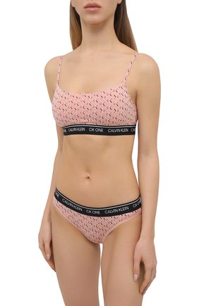 Женский бра-топ CALVIN KLEIN светло-розового цвета по цене 3825 руб., арт. QF5727E | Фото 2 Женский бра-топ CALVIN KLEIN светло-розового цвета, арт. QF5727E | Фото 2