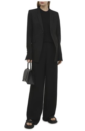 Женский хлопковый жакет RICK OWENS черного цвета по цене 210000 руб., арт. RP21S3751/P | Фото 2 Женский хлопковый жакет RICK OWENS черного цвета, арт. RP21S3751/P | Фото 2