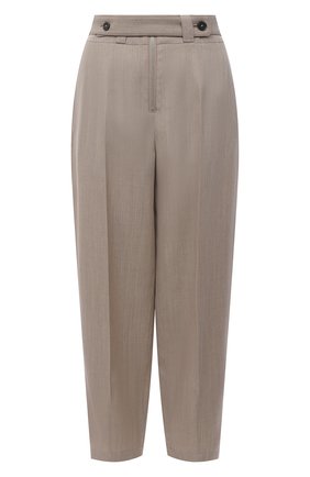 Женские шерстяные брюки JIL SANDER темно-бежевого цвета по цене 95050 руб., арт. JSPS311205-WS202600 | Фото 1 Женские шерстяные брюки JIL SANDER темно-бежевого цвета, арт. JSPS311205-WS202600 | Фото 1