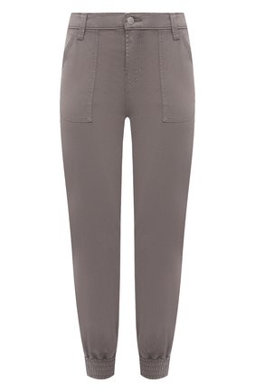 Женские хлопковые джоггеры J BRAND серого цвета по цене 25200 руб., арт. JB002784 | Фото 1 Женские хлопковые джоггеры J BRAND серого цвета, арт. JB002784 | Фото 1
