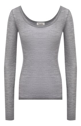 Женский шерстяной пуловер NANUSHKA серого цвета по цене 23500 руб., арт. BETH_LIGHT GREY_SUPER FINE MERIN0 KNIT | Фото 1 Женский шерстяной пуловер NANUSHKA серого цвета, арт. BETH_LIGHT GREY_SUPER FINE MERIN0 KNIT | Фото 1