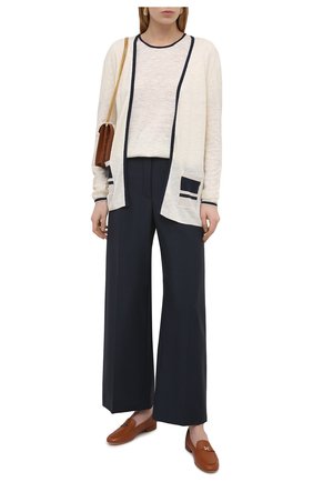Женский комплект из кардигана и топа GIORGIO ARMANI светло-бежевого цвета по цене 138500 руб., арт. 3KAZ01/AM57Z | Фото 2 Женский комплект из кардигана и топа GIORGIO ARMANI светло-бежевого цвета, арт. 3KAZ01/AM57Z | Фото 2