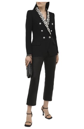 Женский шерстяной жакет BALMAIN черного цвета по цене 287000 руб., арт. VF17471/W125 | Фото 2 Женский шерстяной жакет BALMAIN черного цвета, арт. VF17471/W125 | Фото 2