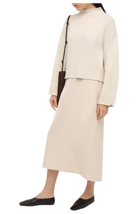 Женский кашемировый свитер EXTREME CASHMERE бежевого цвета по цене 53900 руб., арт. 163/KEN | Фото 2 Женский кашемировый свитер EXTREME CASHMERE бежевого цвета, арт. 163/KEN | Фото 2