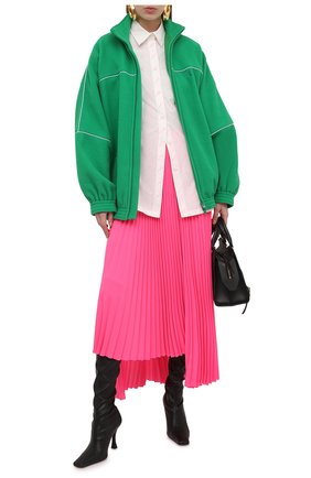Женская куртка BALENCIAGA зеленого цвета по цене 133500 руб., арт. 643053/TJQ32 | Фото 2 Женская куртка BALENCIAGA зеленого цвета, арт. 643053/TJQ32 | Фото 2
