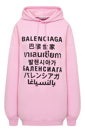 Женский худи BALENCIAGA розового цвета по цене 77850 руб., арт. 641529/TJVI6 | Фото 1 Женский худи BALENCIAGA розового цвета, арт. 641529/TJVI6 | Фото 1