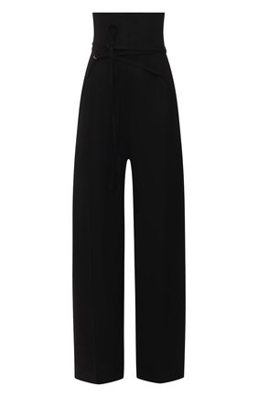 Женские брюки JACQUEMUS черного цвета по цене 54300 руб., арт. 211PA05/103990 | Фото 1 Женские брюки JACQUEMUS черного цвета, арт. 211PA05/103990 | Фото 1