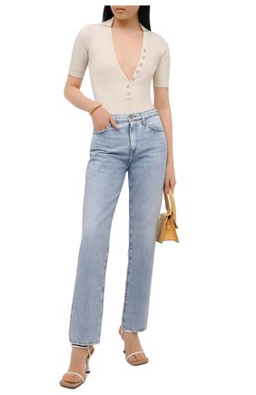 Женское боди из вискозы JACQUEMUS бежевого цвета по цене 27850 руб., арт. 211KN19/204801 | Фото 2 Женское боди из вискозы JACQUEMUS бежевого цвета, арт. 211KN19/204801 | Фото 2
