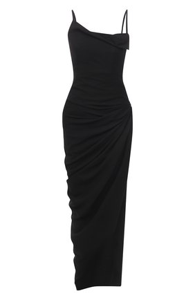 Женское платье из вискозы JACQUEMUS черного цвета по цене 69600 руб., арт. 211DR01/102990 | Фото 1 Женское платье из вискозы JACQUEMUS черного цвета, арт. 211DR01/102990 | Фото 1