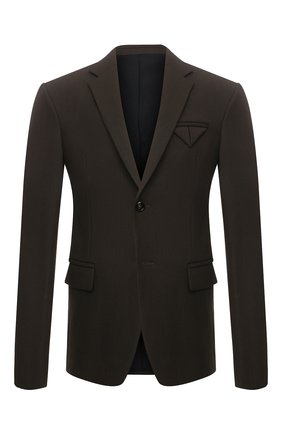 Мужской пиджак BOTTEGA VENETA коричневого цвета по цене 168000 руб., арт. 647379/V02W0 | Фото 1 Мужской пиджак BOTTEGA VENETA коричневого цвета, арт. 647379/V02W0 | Фото 1 (Материал подклада: Купро; Рукава: Длинные; Материал внешний: Синтетический материал; Длина (для топов): Стандартные; Случай: Повседневный; Пиджаки М: Прямой; 1-2-бортные: Однобортные; Стили: Минимализм)