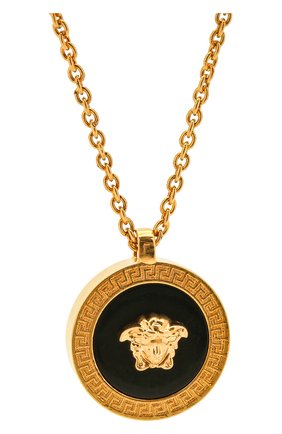 Женская кулон на цепочке medusa VERSACE золотого цвета по цене 29750 руб., арт. DG17255/DJMR | Фото 2 Женская кулон на цепочке medusa VERSACE золотого цвета, арт. DG17255/DJMR | Фото 2 (Материал: Металл)