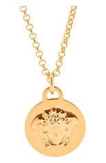Женская кулон на цепочке medusa VERSACE золотого цвета, арт. DG1F009/DJMT | Фото 2 (Региональные ограничения белый список (Axapta Mercury): RU; Материал: Металл)