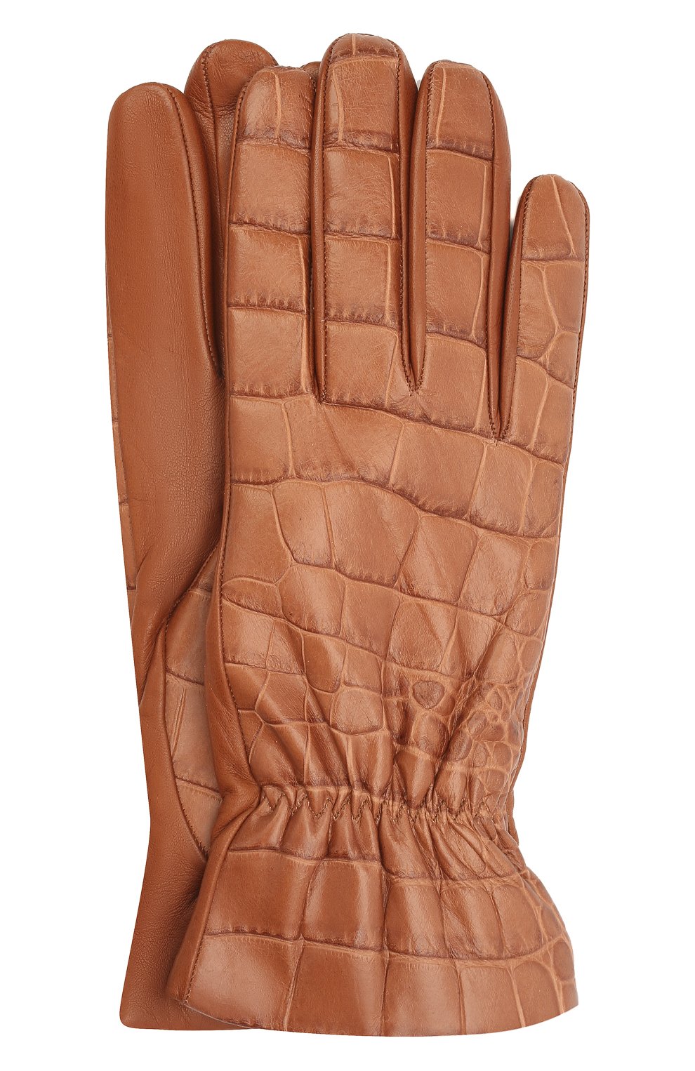 Женские кожаные перчатки BOTTEGA VENETA бежевого цвета, арт. 652192/3V00G | Фото 1 (Материал: Натуральная кожа; Региональные ограничения белый список (Axapta Mercury): RU)