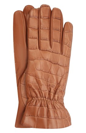 Женские кожаные перчатки BOTTEGA VENETA бежевого цвета, арт. 652192/3V00G | Фото 1 (Региональные ограничения белый список (Axapta Mercury): RU; Материал: Натуральная кожа)