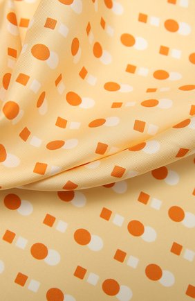 Женский шелковый платок LORO PIANA желтого цвета, арт. FAL5128 | Фото 2 (Материал: Текстиль, Шелк; Региональные ограничения белый список (Axapta Mercury): RU)