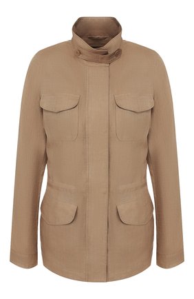 Женская льняная куртка LORO PIANA коричневого цвета по цене 236000 руб., арт. FAF6362 | Фото 1 Женская льняная куртка LORO PIANA коричневого цвета, арт. FAF6362 | Фото 1