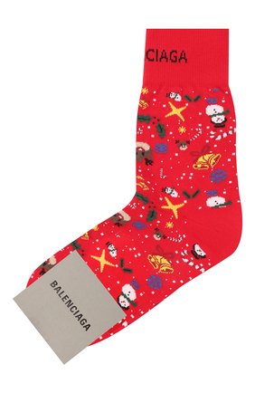 Женские хлопковые носки BALENCIAGA красного цвета по цене 8870 руб., арт. 641569/3A4B4 | Фото 1 Женские хлопковые носки BALENCIAGA красного цвета, арт. 641569/3A4B4 | Фото 1