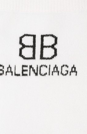 Женские носки BALENCIAGA белого цвета по цене 9925 руб., арт. 640610/3A4B5 | Фото 2 Женские носки BALENCIAGA белого цвета, арт. 640610/3A4B5 | Фото 2