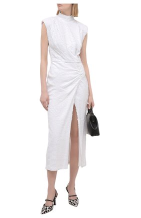 Женское платье с пайетками IN THE MOOD FOR LOVE белого цвета по цене 64300 руб., арт. RHEA DRESS | Фото 2 Женское платье с пайетками IN THE MOOD FOR LOVE белого цвета, арт. RHEA DRESS | Фото 2