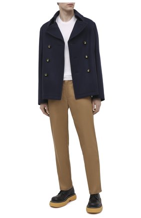 Мужской шерстяное пальто LANVIN темно-синего цвета по цене 194500 руб., арт. RM-0U0011-4808-P21 | Фото 2 Мужской шерстяное пальто LANVIN темно-синего цвета, арт. RM-0U0011-4808-P21 | Фото 2