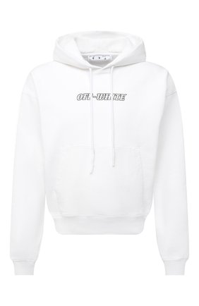 Мужской хлопковое худи OFF-WHITE белого цвета по цене 45900 руб., арт. 0MBB037R21FLE007 | Фото 1 Мужской хлопковое худи OFF-WHITE белого цвета, арт. 0MBB037R21FLE007 | Фото 1