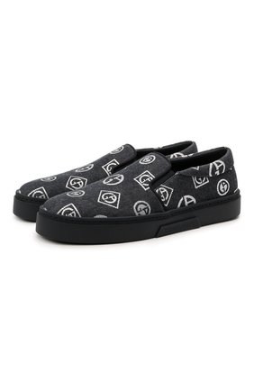 Мужские текстильные слипоны GIORGIO ARMANI синего цвета по цене 53050 руб., арт. X2X138/XD226 | Фото 1 Мужские текстильные слипоны GIORGIO ARMANI синего цвета, арт. X2X138/XD226 | Фото 1
