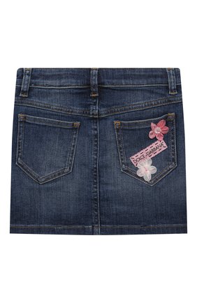 Детская джинсовая юбка DOLCE & GABBANA темно-синего цвета по цене 21550 руб., арт. L53I42/LD954/8-14 | Фото 2 Детская джинсовая юбка DOLCE & GABBANA темно-синего цвета, арт. L53I42/LD954/8-14 | Фото 2 (Материал внешний: Хлопок; Кросс-КТ: Деним; Ростовка одежда: 10 - 11 лет | 140 - 146см, 12 лет | 152 см, 8 лет | 128 см)