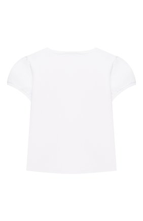Детский хлопковая футболка IL GUFO белого цвета, арт. P21TS305M0014/2A-4A | Фото 2 (Рукава: Короткие; Материал внешний: Хлопок; Региональные ограничения белый список (Axapta Mercury): RU; Ростовка одежда: 18 мес | 86 см, 24 мес | 92 см, 3 года | 98 см)