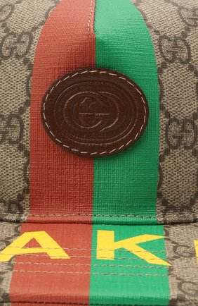 Детская бейсболка GUCCI разноцветного цвета по цене 16100 руб., арт. 652868/4HADP | Фото 3 Детская бейсболка GUCCI разноцветного цвета, арт. 652868/4HADP | Фото 3 (Материал: Текстиль, Синтетический материал, Хлопок)