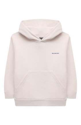 Детский хлопковое худи BALENCIAGA белого цвета по цене 24550 руб., арт. 558143/TFV24 | Фото 1 Детский хлопковое худи BALENCIAGA белого цвета, арт. 558143/TFV24 | Фото 1