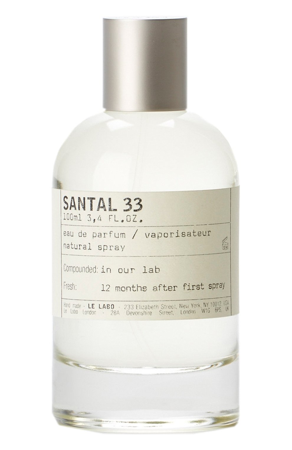 Парфюмерная вода santal 33 LE LABO бесцветного цвета, арт. 811901023018 | Фото 1 (Ограничения доставки: flammable)