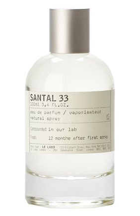 Парфюмерная вода santal 33 LE LABO бесцветного цвета по цене 21500 руб., арт. 811901023018 | Фото 1 Парфюмерная вода santal 33 LE LABO бесцветного цвета, арт. 811901023018 | Фото 1 (Ограничения доставки: flammable)