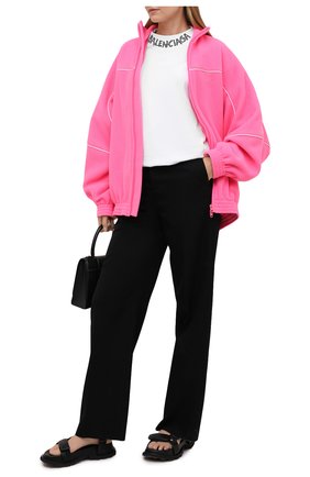 Женская куртка BALENCIAGA розового цвета по цене 133500 руб., арт. 643053/TJQ32 | Фото 2 Женская куртка BALENCIAGA розового цвета, арт. 643053/TJQ32 | Фото 2