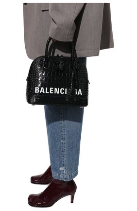 Женская сумка ville BALENCIAGA черного цвета по цене 147500 руб., арт. 550645/1LRP3 | Фото 2 Женская сумка ville BALENCIAGA черного цвета, арт. 550645/1LRP3 | Фото 2 (Сумки-технические: Сумки через плечо, Сумки top-handle; Материал: Натуральная кожа; Ремень/цепочка: На ремешке; Размер: medium)
