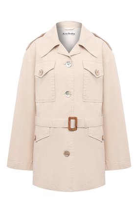 Женская хлопковая куртка ACNE STUDIOS кремвого цвета по цене 62100 руб., арт. A90347 | Фото 1 Женская хлопковая куртка ACNE STUDIOS кремвого цвета, арт. A90347 | Фото 1